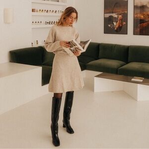 Sold Out Banana Republic Cream Wool Mini Dress XS